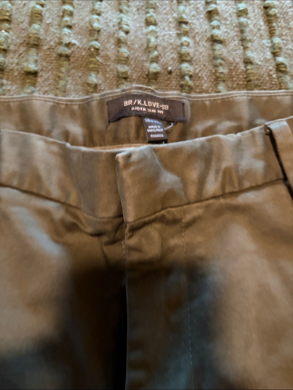 Men’s Olive Green Chino Pants